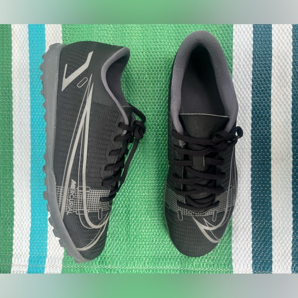 Nike Other - ✨🎉 Size 7- Nike Mercurial Vapor 14 Pro TF Turf Soccer Shoes Black and Gray